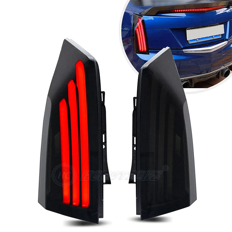 HCMOTIONZ Factory LED Assembly Rear Lights DRL Start up Animation ATS ATS-L 2013-2020 Tail Lights for Cadillac