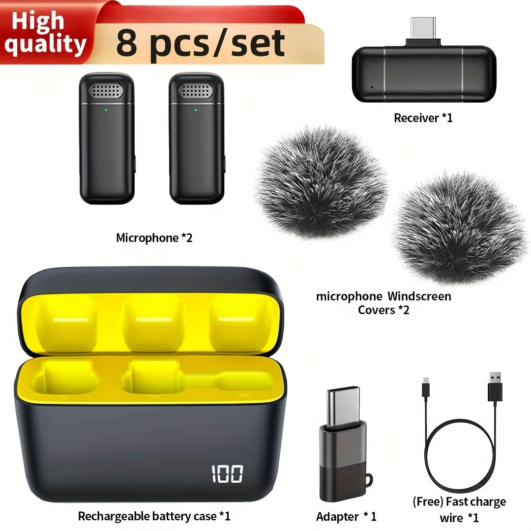 Wireless  Microphone with Charging Case
