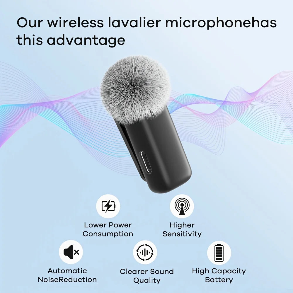 Wireless  Microphone with Charging Case