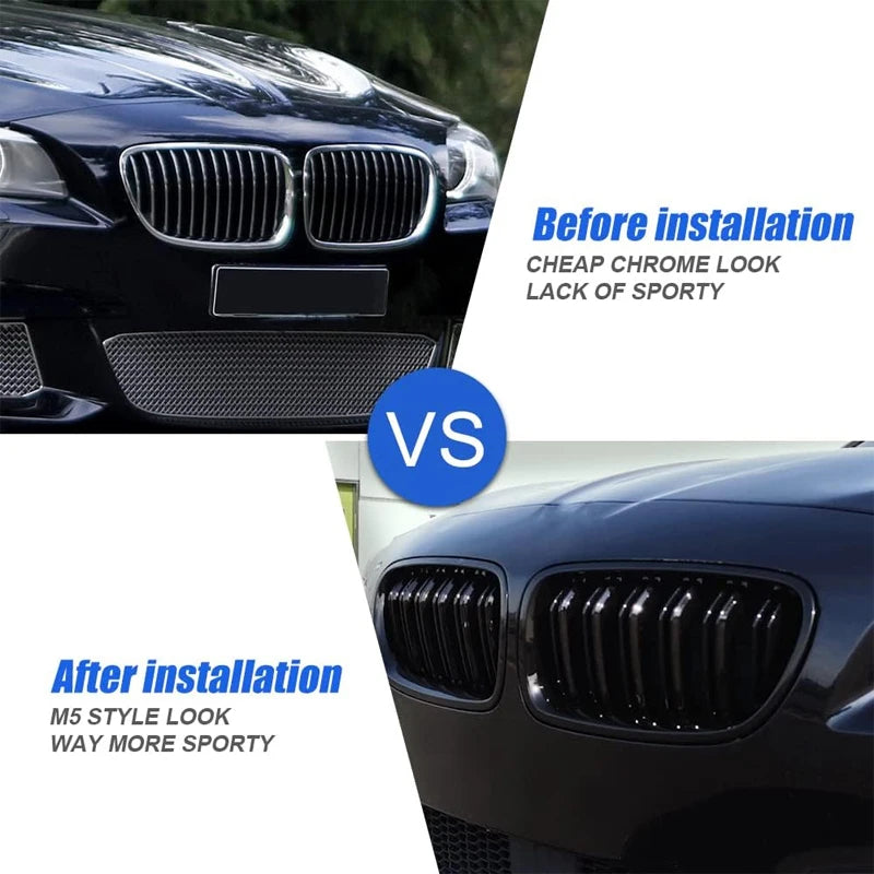Front Bumper Kidney Grille For BMW 5 Series F10 F11 F18 2010 2011 2012-2016